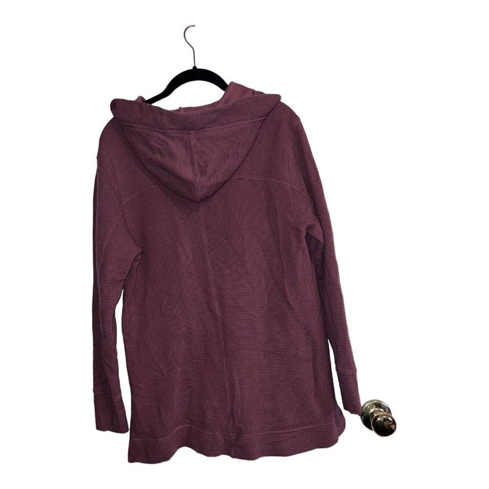 ATHLETA Coaster Luxe Waffle Hoodie Oversized With Pockets Tawny Rose - Picture 5 of 12
